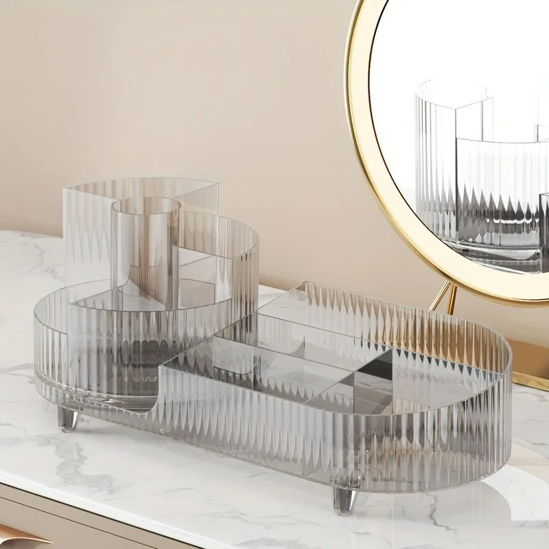 GlowSpin – 360° Rotating Makeup Organizer