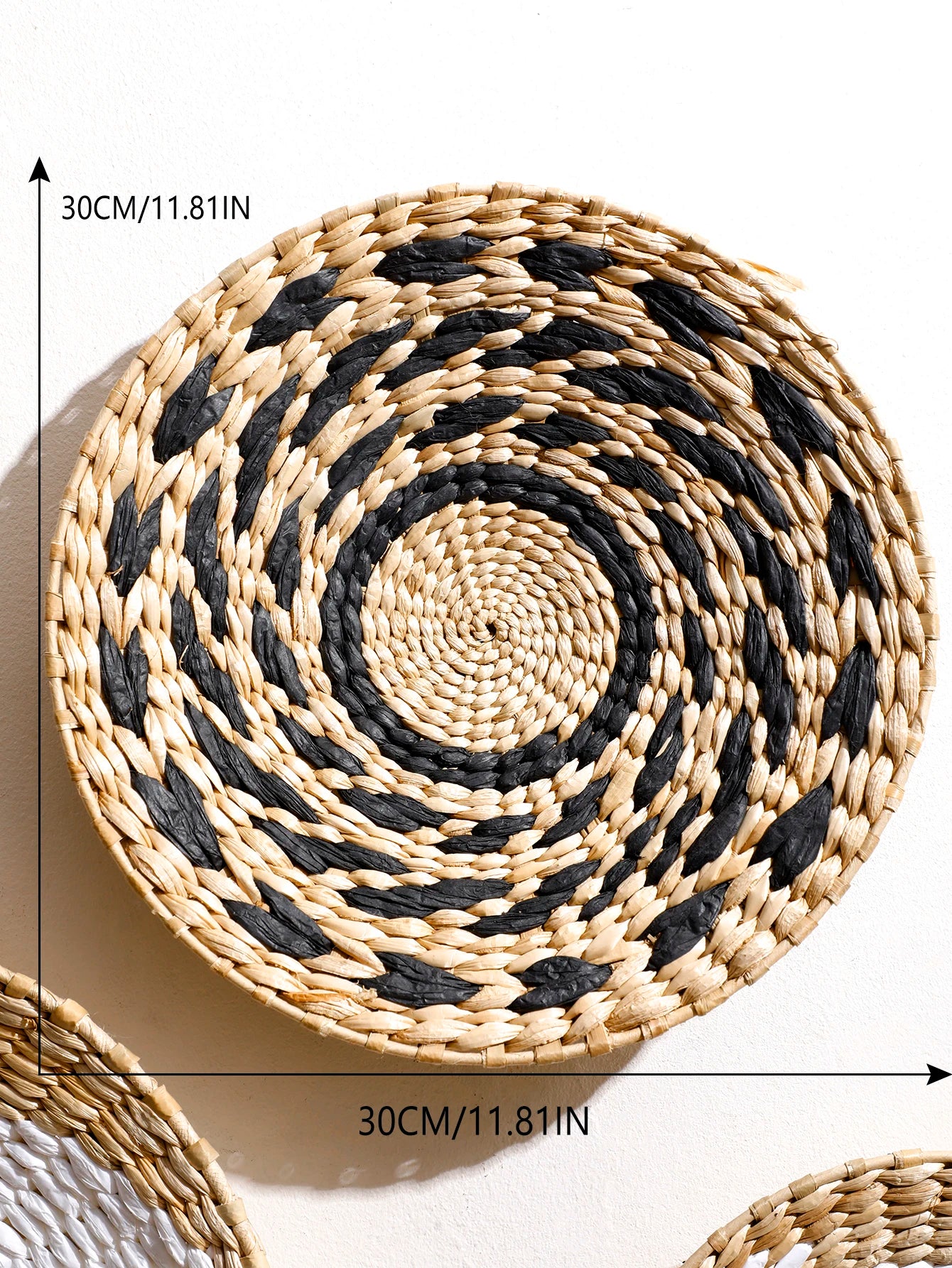 Boho Seagrass Wall Basket – Handmade Natural Decor