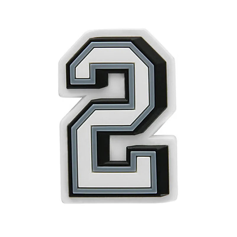 Lucky Angel Number Charm – PVC Buckle for Crocs & DIY Accessories