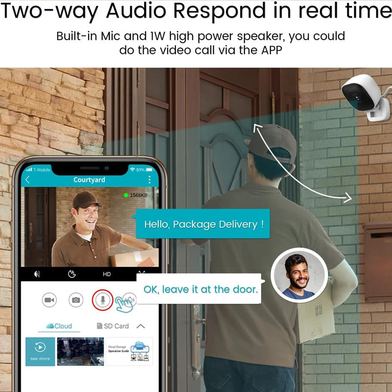 FlexCam 4K™ – Smart Mini Security Camera with Night Vision