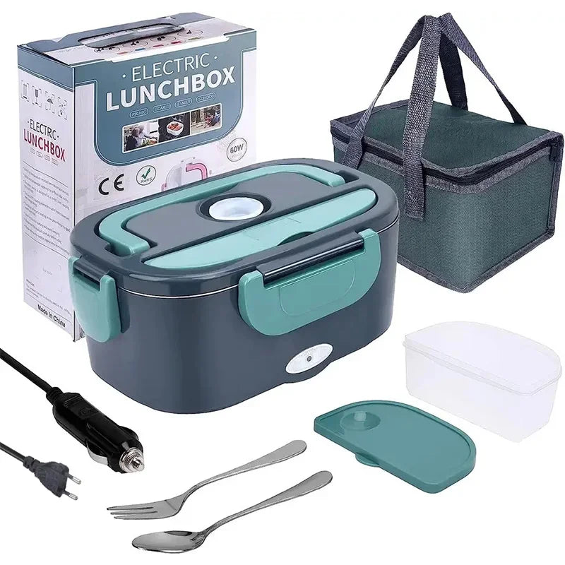 Enjoy warm meals anywhere – no microwave needed.
FlexHeat is a portable 1.5L electric lunch box designed for easy food warming at home, in the office, or on the road. With separate plugs for car and home use, it’s perfect for truckers, remote workers, students, or anyone who prefers fresh, hot meals on the go. Its leak-proof design and stainless steel container make it safe, clean, and efficient. Just plug it in, wait a few minutes, and enjoy your meal warm — anytime, anywhere.