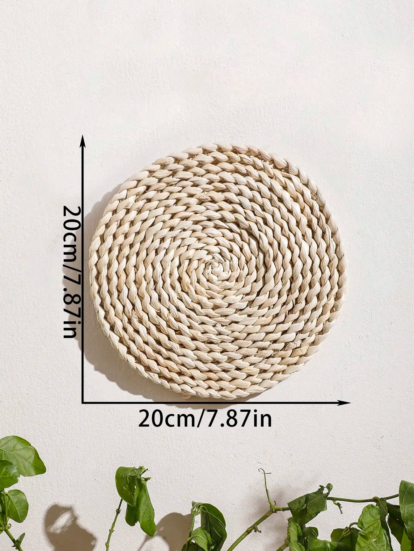 Boho Seagrass Wall Basket – Handmade Natural Decor