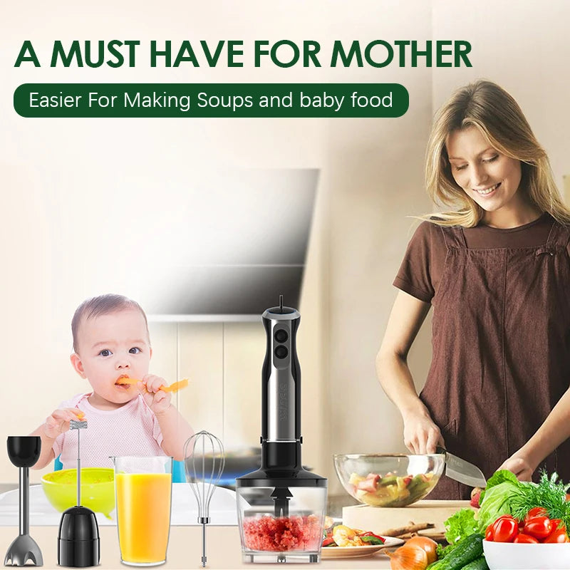 FlexJuice™ portable hand blender in silver grey – FlexDinamic