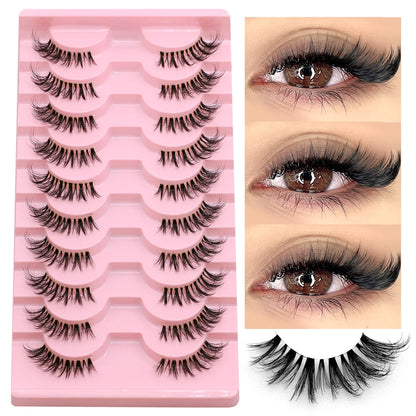 GROINNEYA – Wispy Natural Half-Lashes (DIY Strip Style)