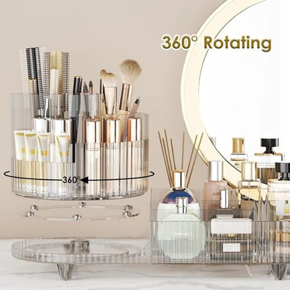 GlowSpin – 360° Rotating Makeup Organizer