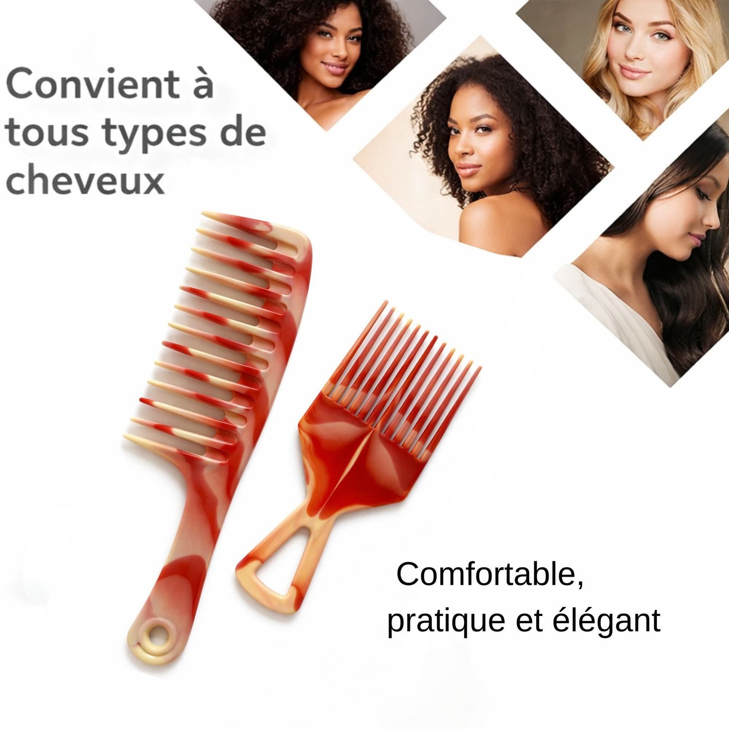 Afro Comb Set (2 Pcs)