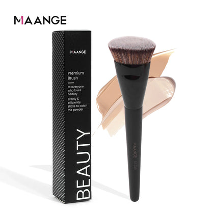 MAANGE Foundation & Concealer Brush – Flat Head with Protective Box