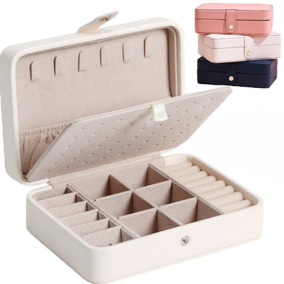 TravelLux – Elegant Travel Jewelry Organizer Case