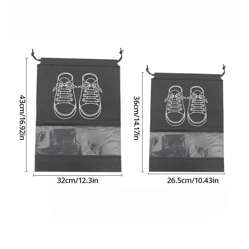 5pcs Shoe Storage Bags – Waterproof & Travel-Ready"