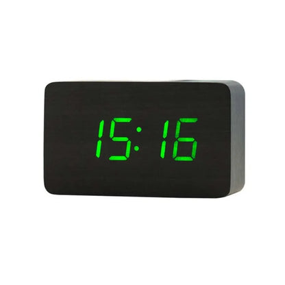 WoodClock LED – Digital Alarm Clock with Voice Control