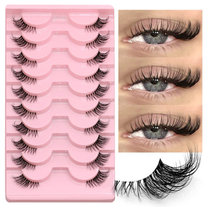 GROINNEYA – Wispy Natural Half-Lashes (DIY Strip Style)