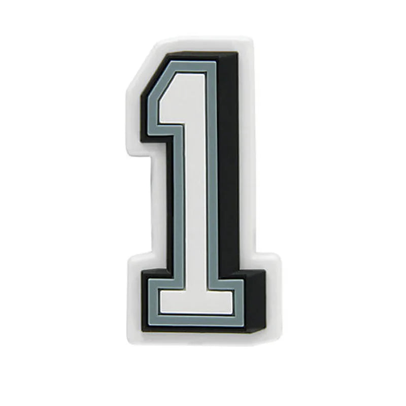 Lucky Angel Number Charm – PVC Buckle for Crocs & DIY Accessories