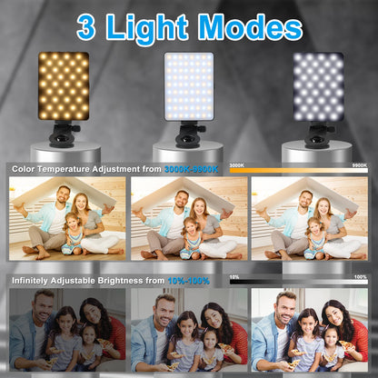 M15 LED Selfie Light – Clip-On & Rechargeable