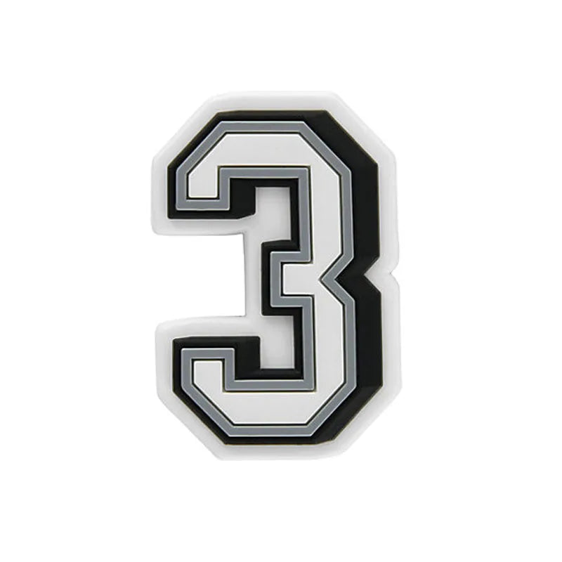 Lucky Angel Number Charm – PVC Buckle for Crocs & DIY Accessories