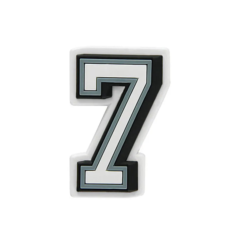 Lucky Angel Number Charm – PVC Buckle for Crocs & DIY Accessories