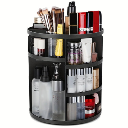 GlowSpin – 360° Rotating Acrylic Makeup Organizer