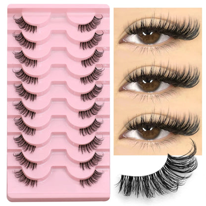 GROINNEYA – Wispy Natural Half-Lashes (DIY Strip Style)