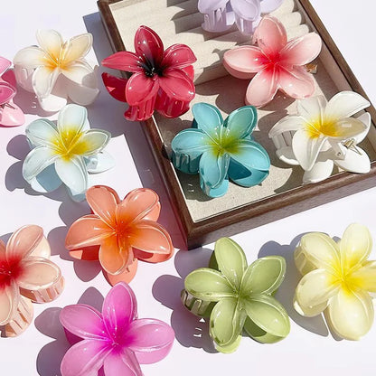 AlohaBloom – Gradient Hawaiian Flower Hair Clip (1/2/3 pcs)
