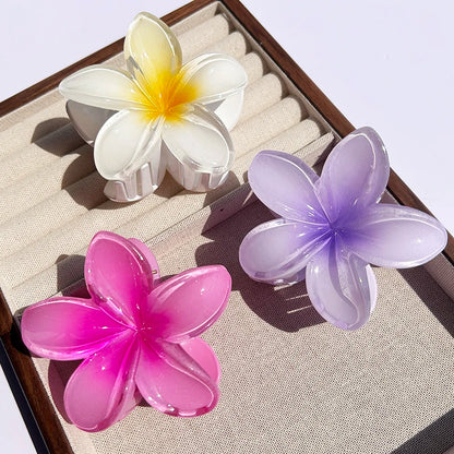 AlohaBloom – Gradient Hawaiian Flower Hair Clip (1/2/3 pcs)