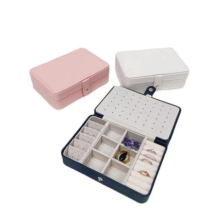 TravelLux – Elegant Travel Jewelry Organizer Case