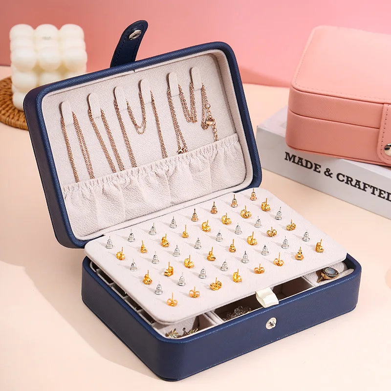 TravelLux – Elegant Travel Jewelry Organizer Case