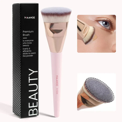 MAANGE Foundation & Concealer Brush – Flat Head with Protective Box