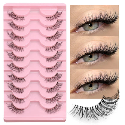 GROINNEYA – Wispy Natural Half-Lashes (DIY Strip Style)