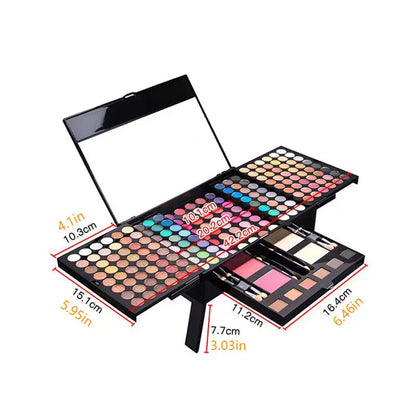 Professional 78-Colour Makeup Palette – Waterproof Matte & Glitter Kit