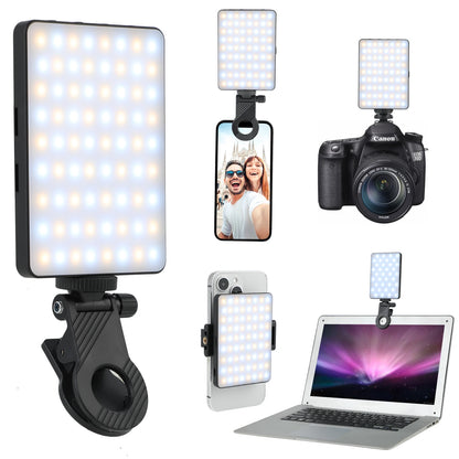 M15 LED Selfie Light – Clip-On & Rechargeable