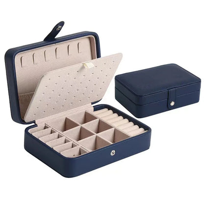 TravelLux – Elegant Travel Jewelry Organizer Case