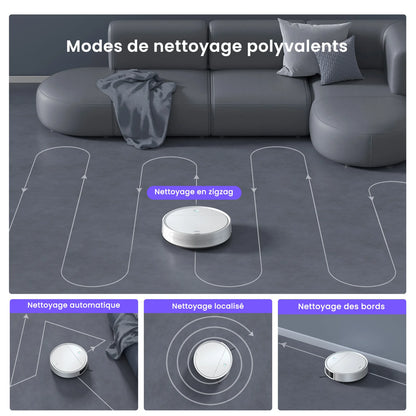 OKP K5 Robot Vacuum Cleaner – 2500Pa Suction, Freemove 3.0, HEPA Filter & 120 Min Runtime