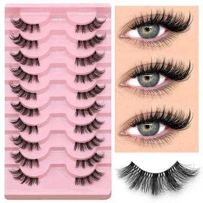 GROINNEYA – Wispy Natural Half-Lashes (DIY Strip Style)