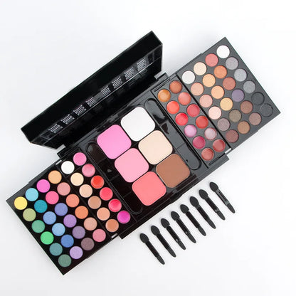 Professional 78-Colour Makeup Palette – Waterproof Matte & Glitter Kit