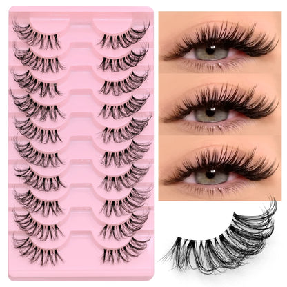 GROINNEYA – Wispy Natural Half-Lashes (DIY Strip Style)