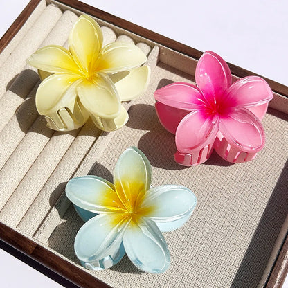AlohaBloom – Gradient Hawaiian Flower Hair Clip (1/2/3 pcs)