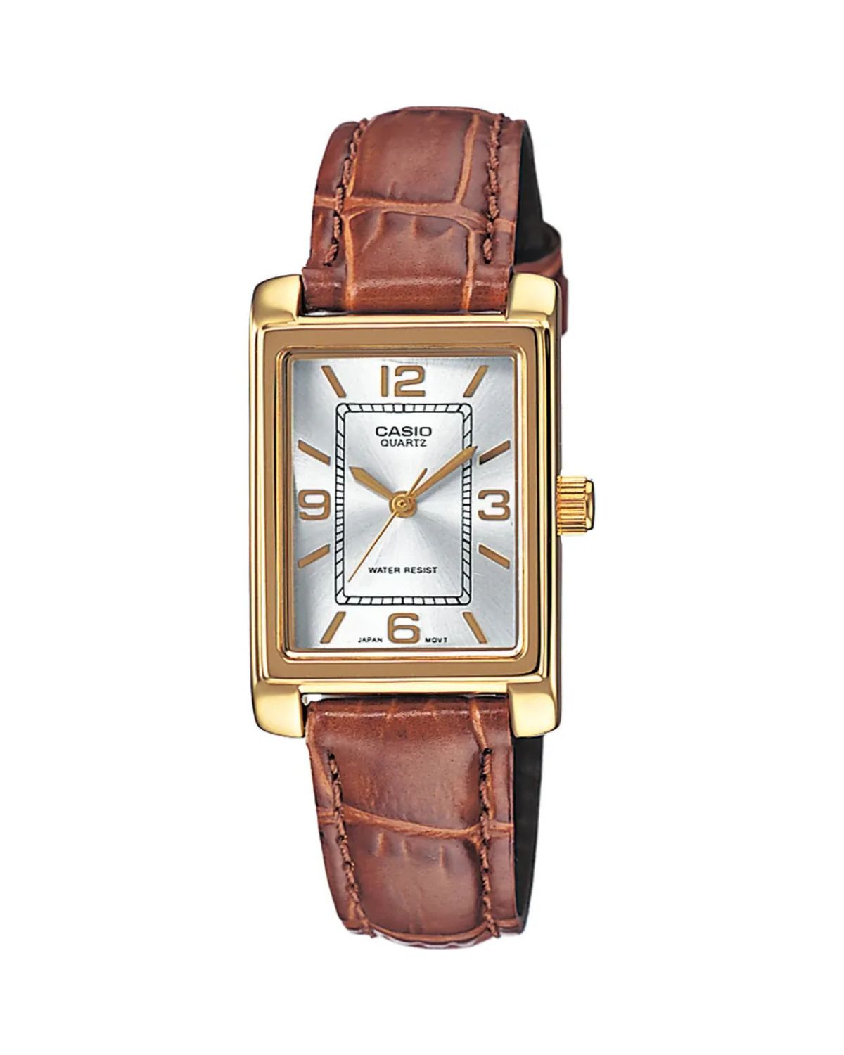 Casio™ Classic Rectangular Leather Watch