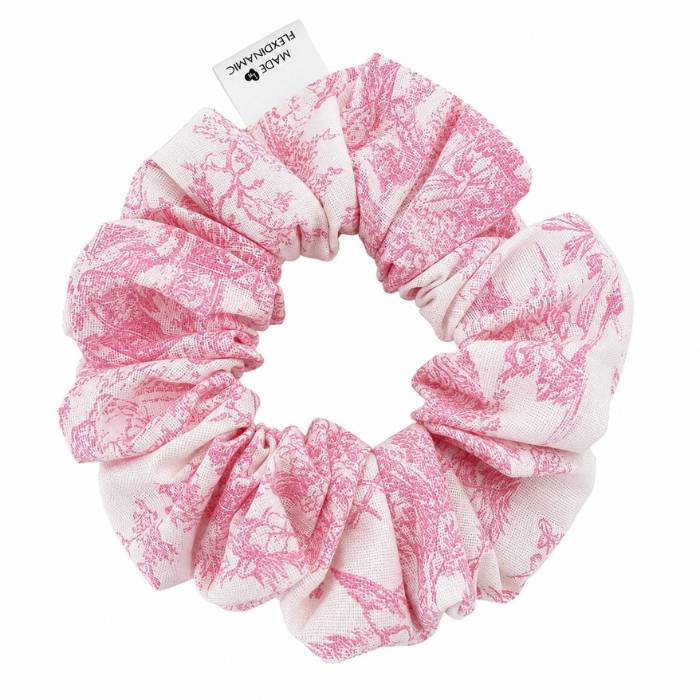 Coletero artesanal Toile de Jouy Rosa