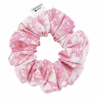 Coletero artesanal Toile de Jouy Rosa