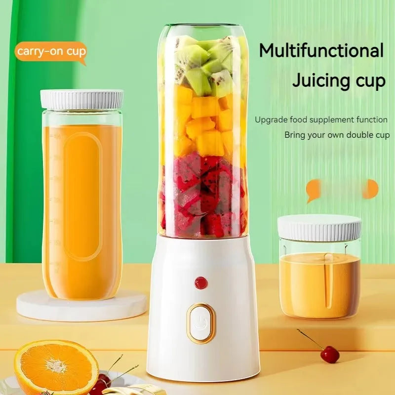 Portable double-cup blender for smoothies – FlexJuice™ by FlexDinamic