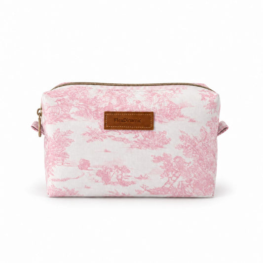 Neceser artesanal rosa para mujer Cristal Vintage