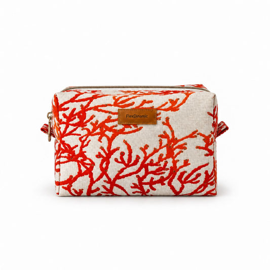 Neceser artesanal para mujer Carolina Coral