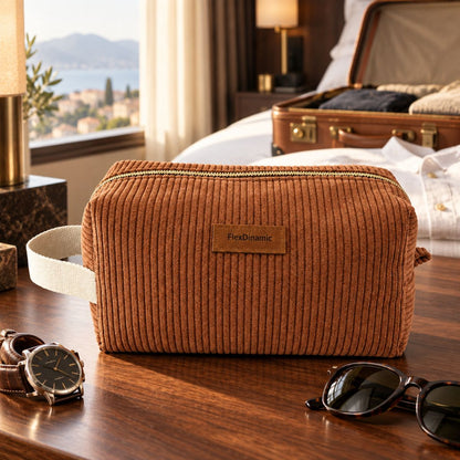 Neceser Masculino Atlas Marrón