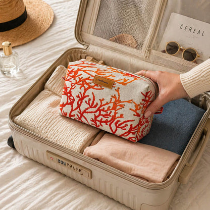 Carolina Coral Wash Bag