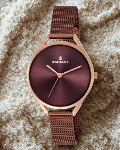 Stainless steel mesh strap – purple women’s watch