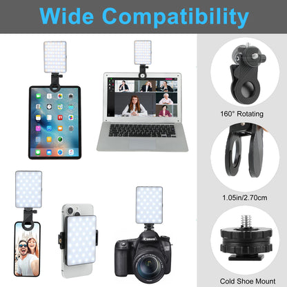 M15 LED Selfie Light – Clip-On & Rechargeable