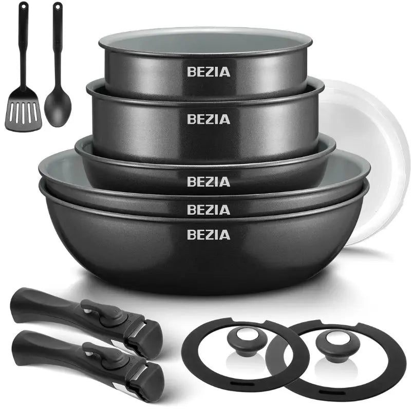 SmartStack™ 13-piece ceramic cookware set – FlexDinamic