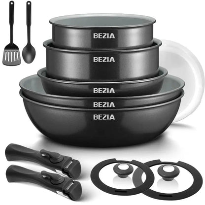 SmartStack™ 13-piece ceramic cookware set – FlexDinamic