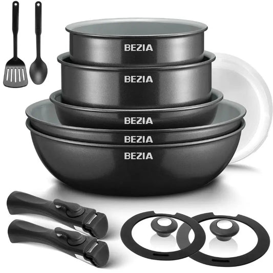 SmartStack™ 13-piece ceramic cookware set – FlexDinamic