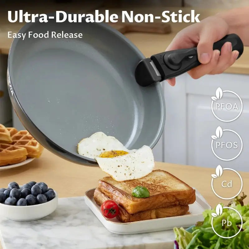 SmartStack™ ceramic cookware set – ideal for everyday cooking