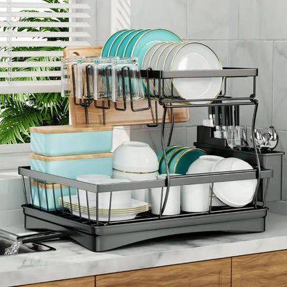 StackShelf™ modular 2-tier kitchen rack – FlexDinamic